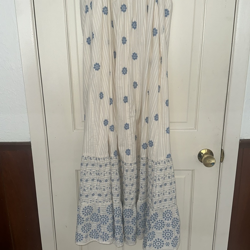 American Eagle Spring Summer Maxi Dress sz L. Embroidered - Picture 8 of 10